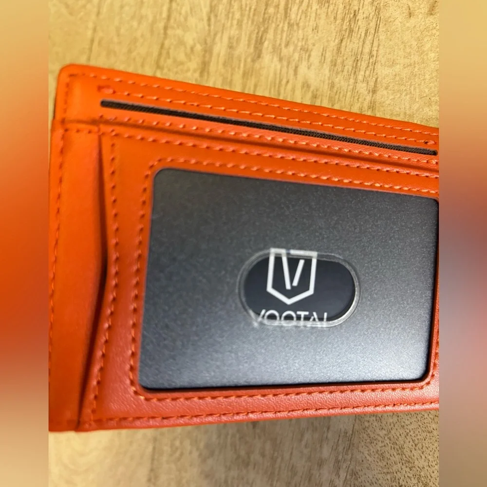 Vootai wallet-black and orange